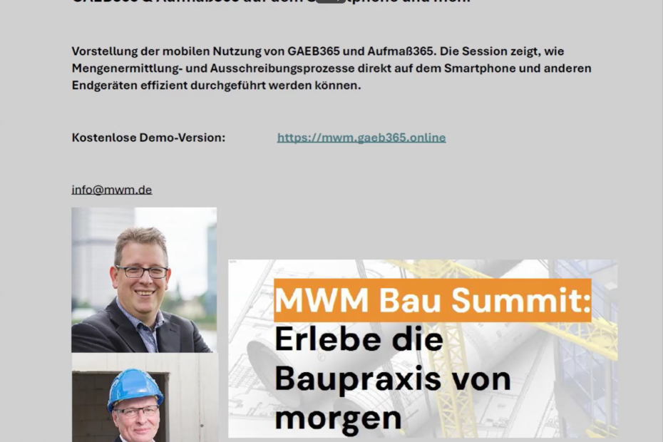 Aufmass auf der Baustelle