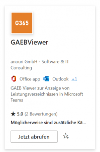 GAEB Viewer für Teams